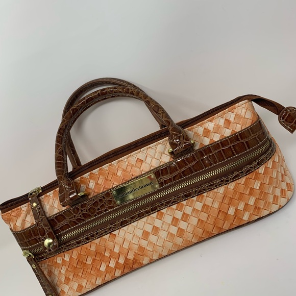 Samantha Brown Tan Orange Woven Wine Cooler Bag - Picture 13 of 13